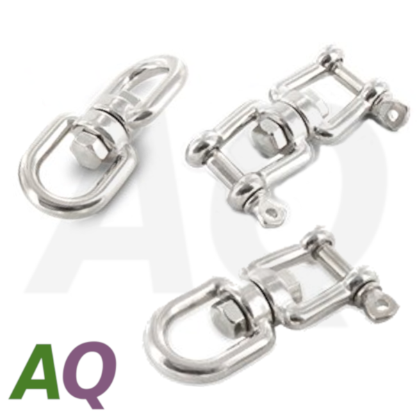 Swivel shackle<br>stainless steel V4A