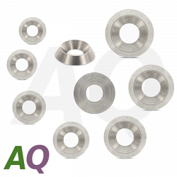 Cup washers full metal<br>stainless steel V4A